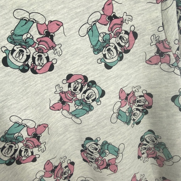 Women's Juniors Disney Mickey Minnie Mouse Christmas Holiday Sweatshirt LRG 765 - Picture 5 of 6